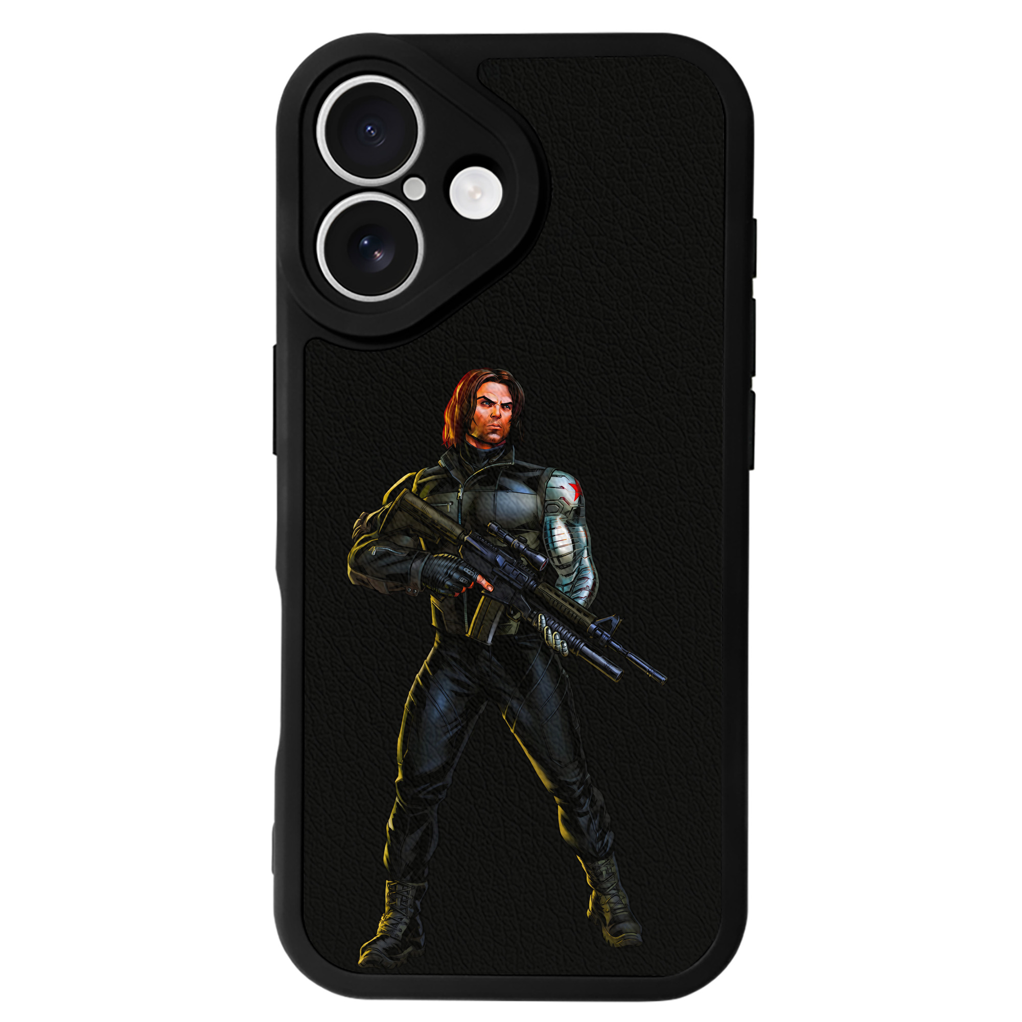 （画像用） アベンジャーズ The Avengers 【iPhone 16シリーズ対応】シリコンスマホケース（レザー調） 材質：シリコン